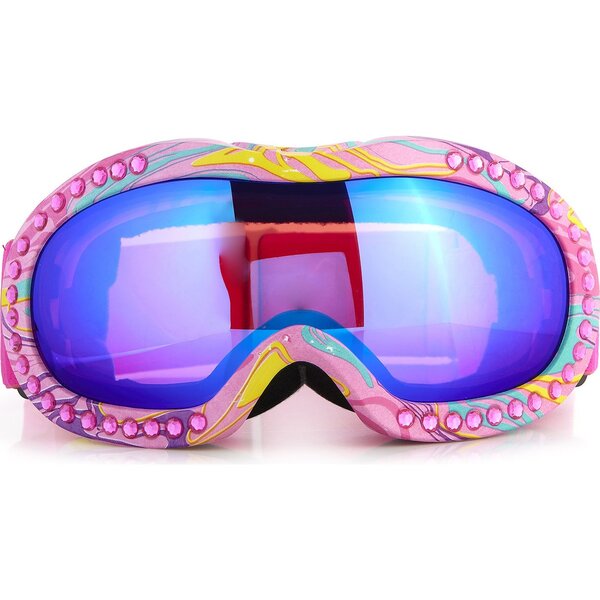 Ski Goggle, Multi Color Swirl Frame Bling2O Girl Accessories