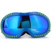 Ski Goggle, Green Spike Blue Frame - Ski Goggles - 1 - thumbnail