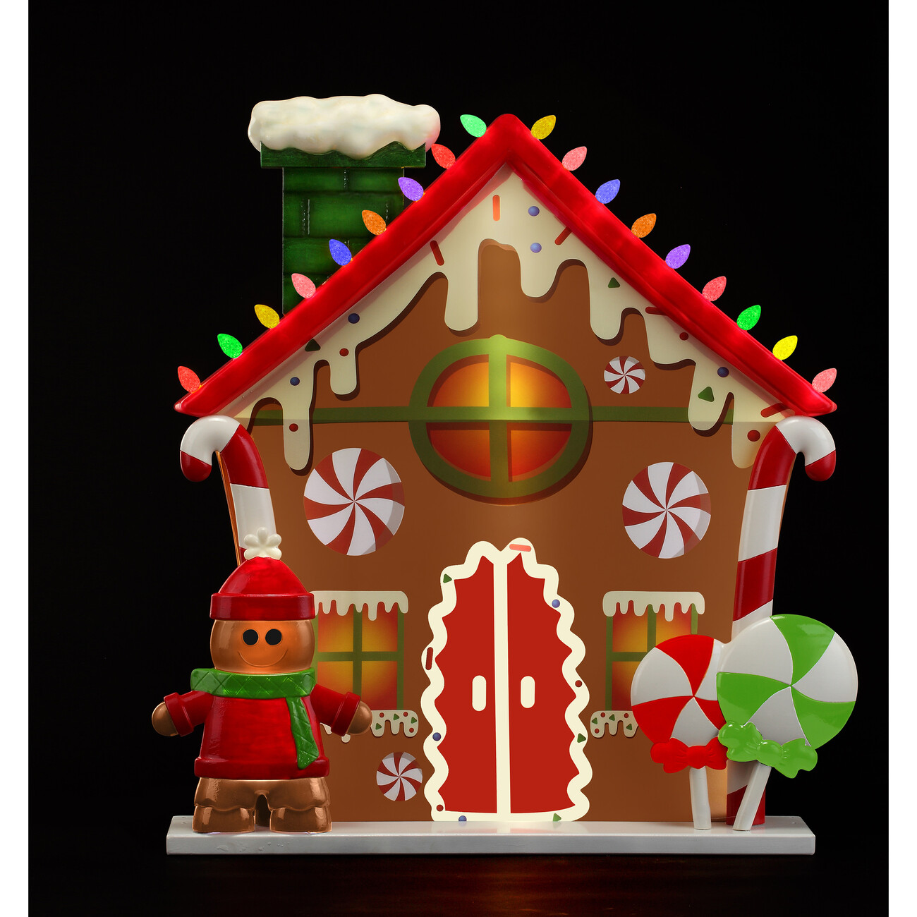 Christmas table top gingerbread house and gingerbread cheapest boy blow mold