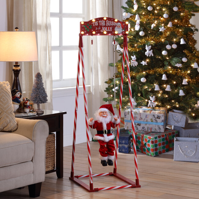 Swinging Santa - Outdoor Decor - 2
