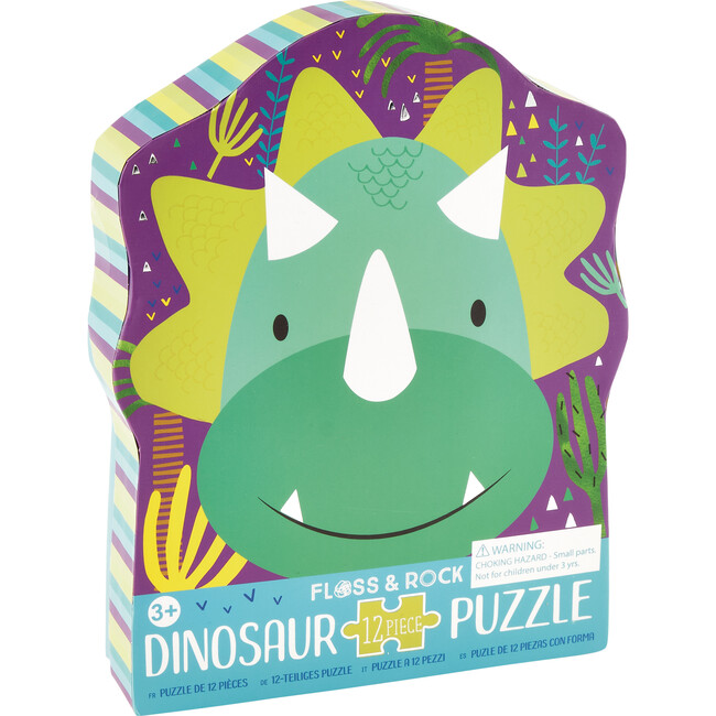 Dinosuar 12-Piece Shaped Puzzle