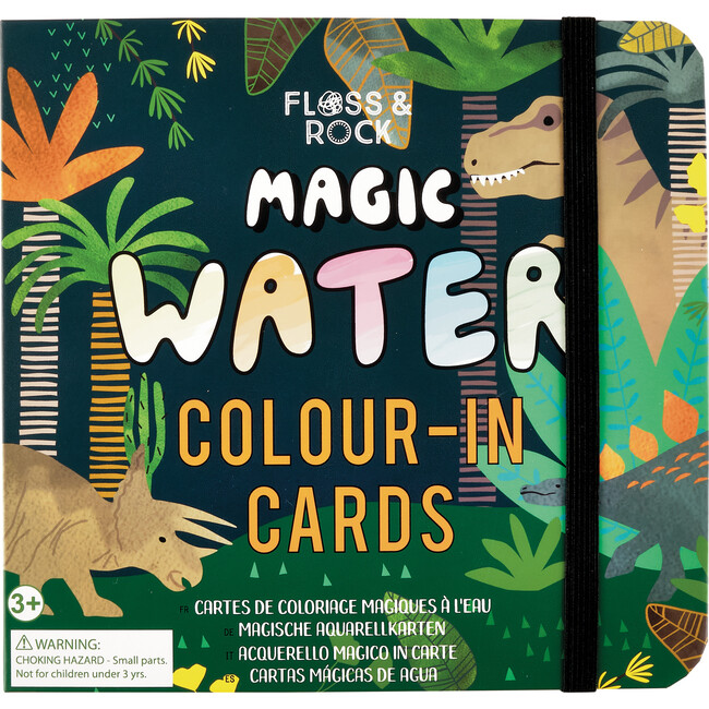 Dinosaur Magic Water Colour-In Cards