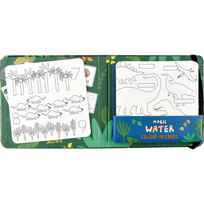 Dinosaur Magic Water Colour-In Cards - Arts & Crafts - 2