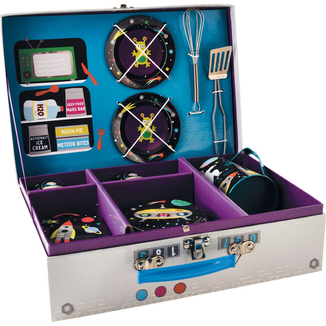 Space Tin Kitchen Set - Role Play Toys - 2