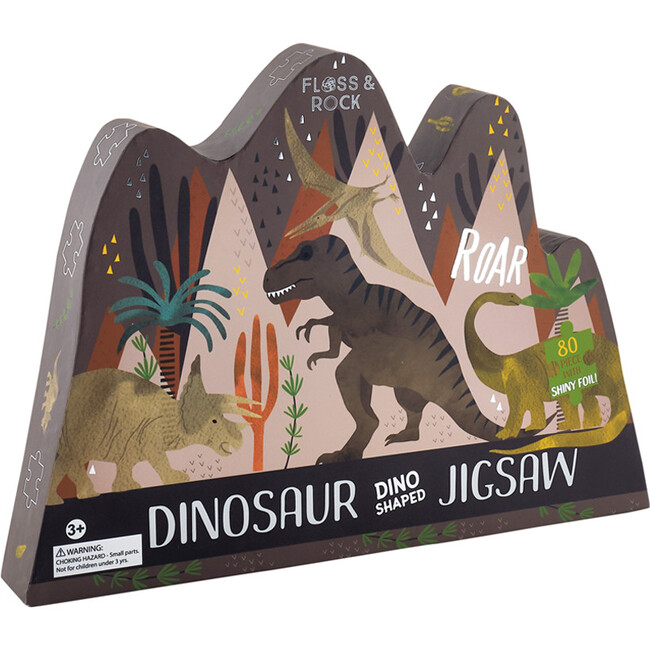 Dinosaur Dino Shaped 80-Piece Puzzle