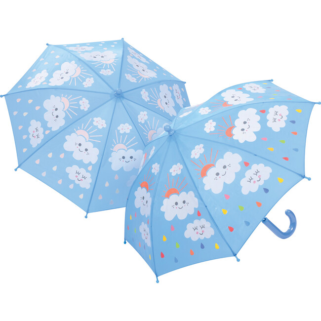Raindrops and Clouds Color Changing Umbrella - Umbrellas - 1