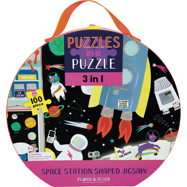 3-in-1 100 Piece Space Puzzle - Puzzles - 1