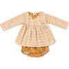 Wrap Set, Mustard Jacquard - Rompers - 1 - thumbnail