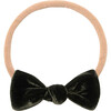 Mini Bow Headband, Black Velvet - Bows - 1 - thumbnail
