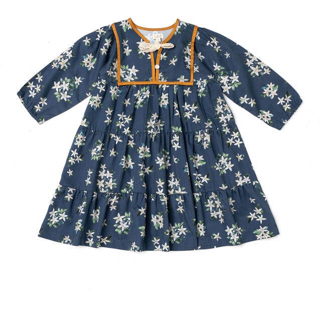 Midi Dress, Navy Jasmine - Dresses - 1