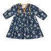 Midi Dress, Navy Jasmine - Dresses - 1 - thumbnail