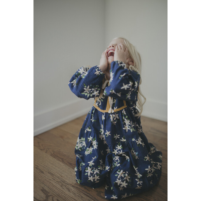 Midi Dress, Navy Jasmine - Dresses - 2