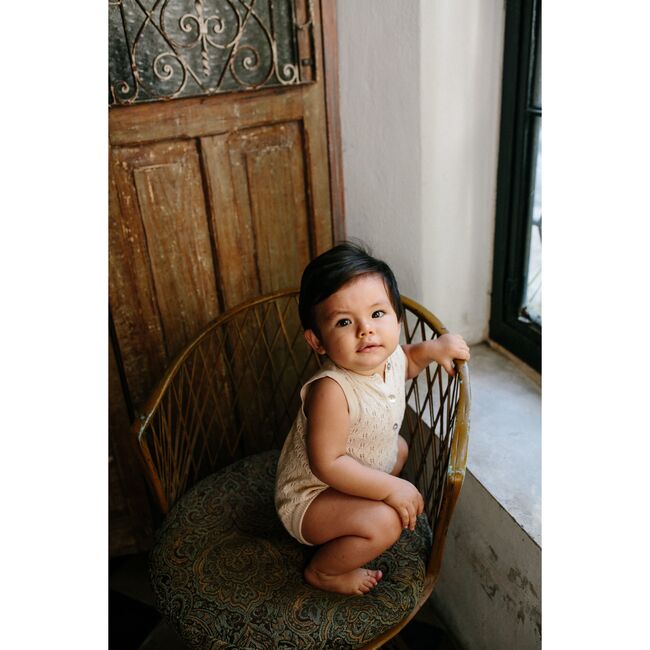 Aster Onesie, Cream Lali Rompers