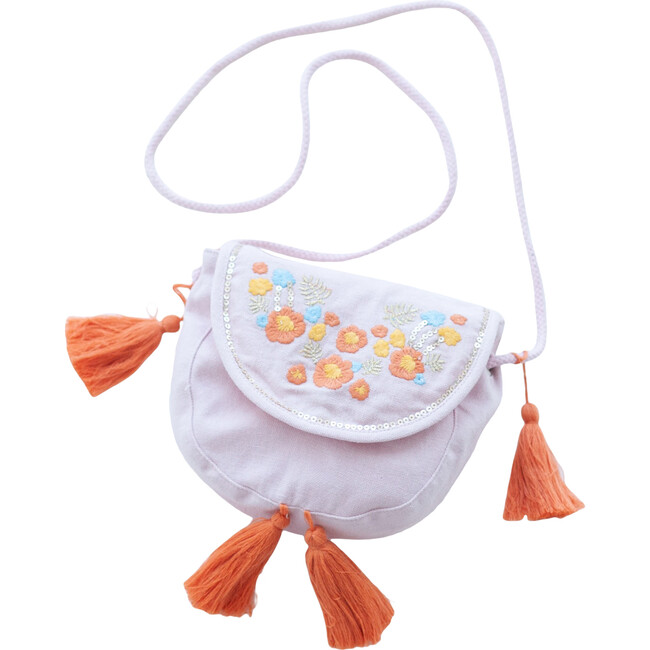 Pink Embroidery Purse - Bags - 1