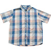 *Exclusive* Men's  Blue Chex Shirt - Shirts - 1 - thumbnail