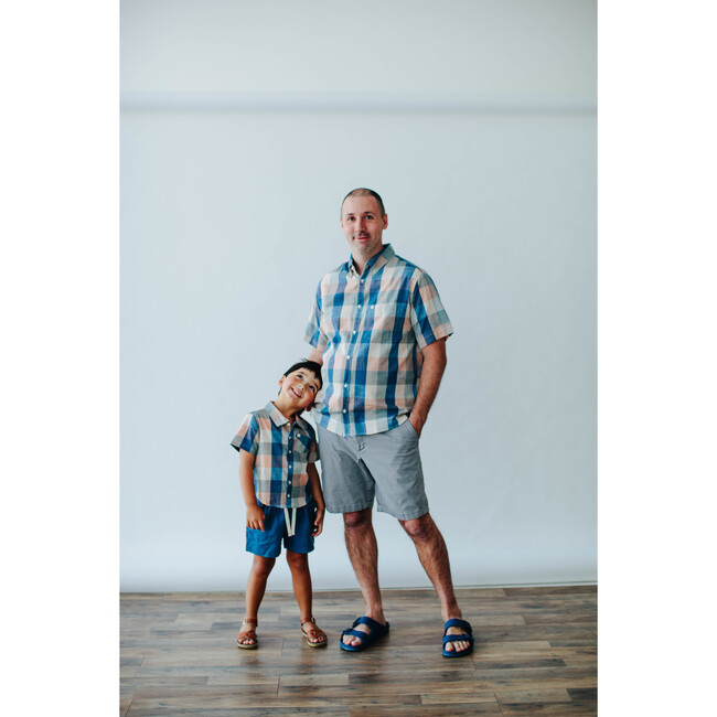 *Exclusive* Men's  Blue Chex Shirt - Shirts - 4