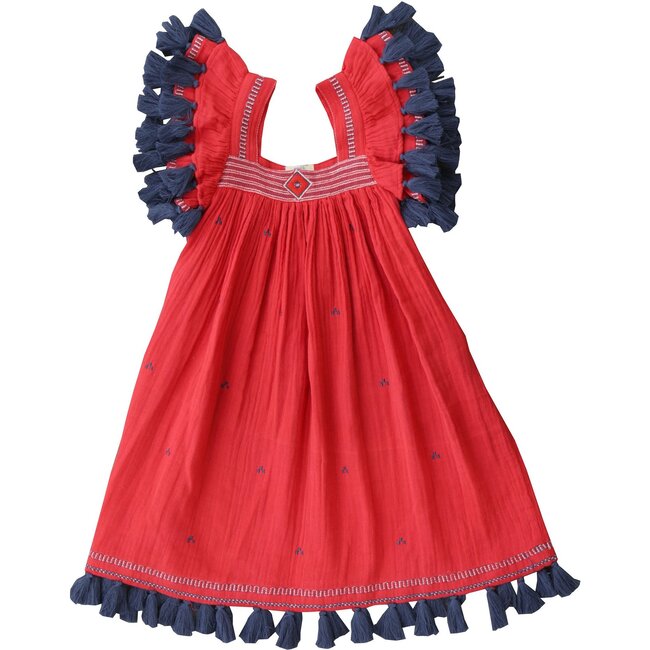 Serena Dress, Red Blaze - Dresses - 1