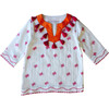 Campbell Tassel Tunic, White Embroidery - Tunics - 1 - thumbnail