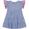 Sophie Tassel Dress, Periwinkle Swiss Dot - Dresses - 1 - thumbnail