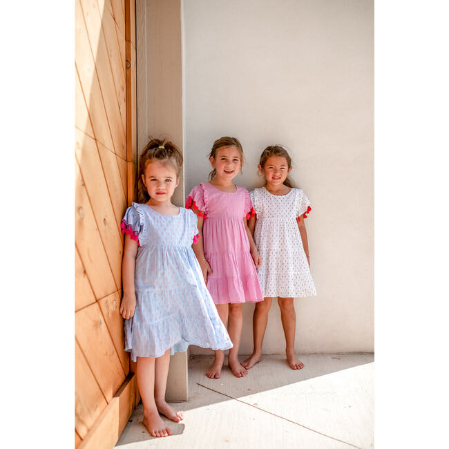 Sophie Tassel Dress, White Swiss Dot - Dresses - 4