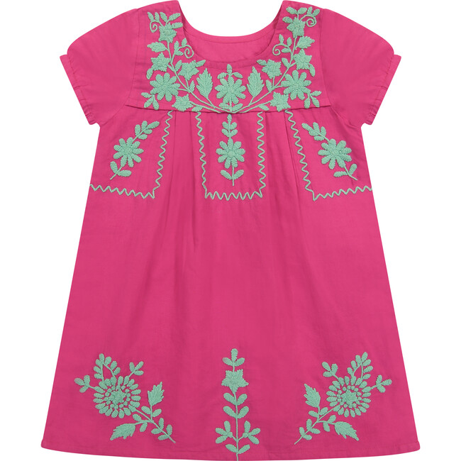 Women's Camille Embroidery Tunic Dress, Hibiscus