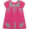 Women's Camille Embroidery Tunic Dress, Hibiscus - Dresses - 1 - thumbnail