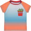 UPF 50 Ombre Fries Rashguard Set, Orange Ombre - Rash Guards - 4