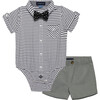 Baby 3-Piece Sunny Day Set, Grey Stripe - Mixed Apparel Set - 2