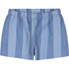 Striped Chambray Shorts Set, Blue - Mixed Apparel Set - 3