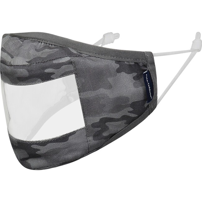 Kids 3-Pack Peek-Through Masks, Grey Camo - Face Masks - 5