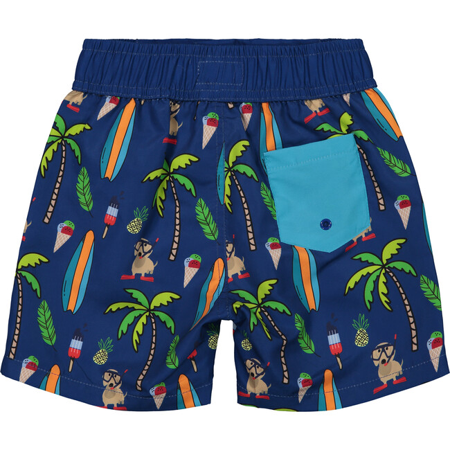 Cabana Chill Swim Trunk, Blue Surf - Swim Trunks - 2
