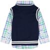 Baby Navy Sweater Vest Set, Navy - Mixed Apparel Set - 6