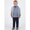 Dino Cardigan, Grey & Navy - Cardigans - 2