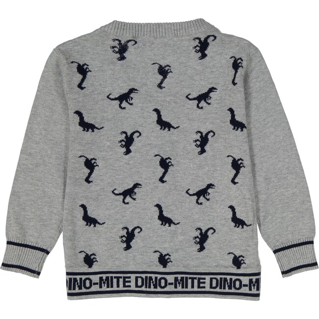 Dino Cardigan, Grey & Navy - Cardigans - 3
