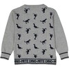 Dino Cardigan, Grey & Navy - Cardigans - 3