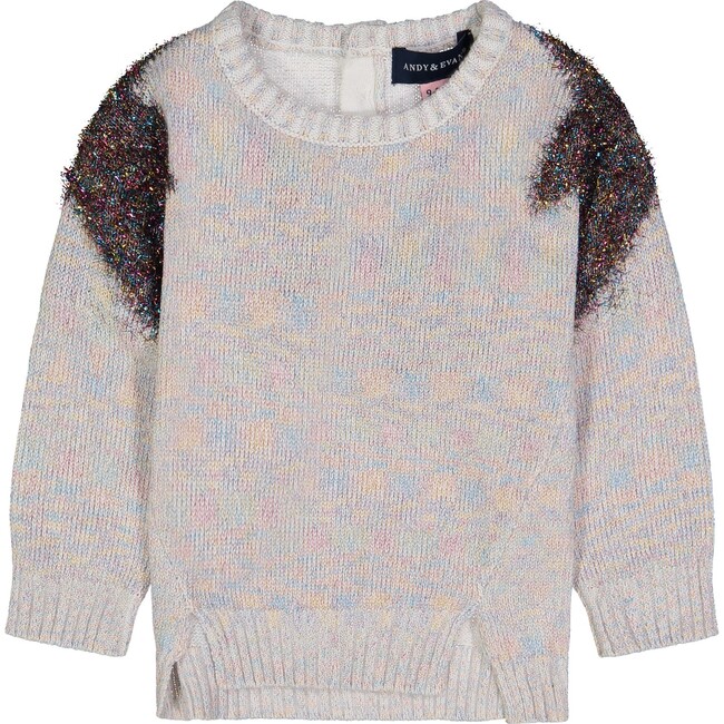 Lurex Sweater Set, Grey