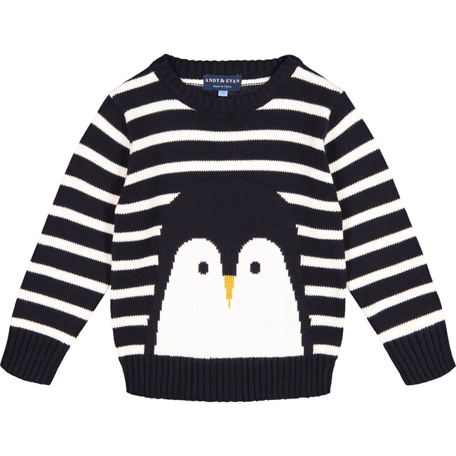 Penguin Sweater, Oxford Black - Andy & Evan Tops | Maisonette