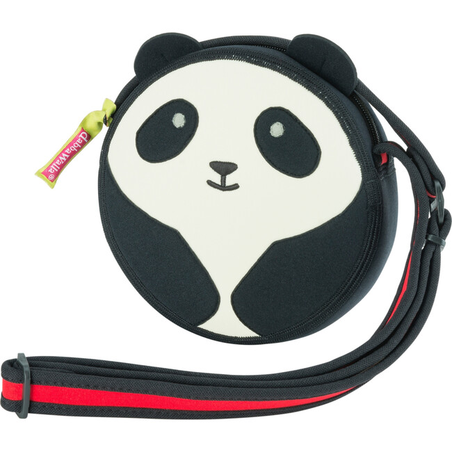 Panda Crossbody Purse, Black and Cream - Bags - 1