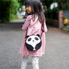 Panda Crossbody Purse, Black and Cream - Bags - 2 - thumbnail