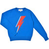 Lightning Bolt Jumper, Blue - Sweaters - 1 - thumbnail