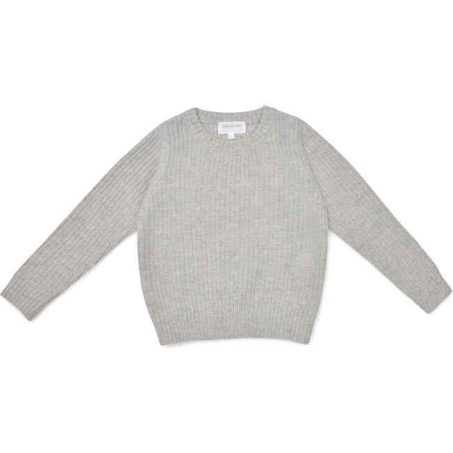 Fisherman Jumper, Grey - Sweaters - 1