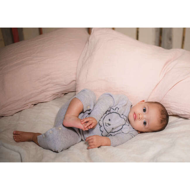 Lion Onesie, Grey - Onesies - 6