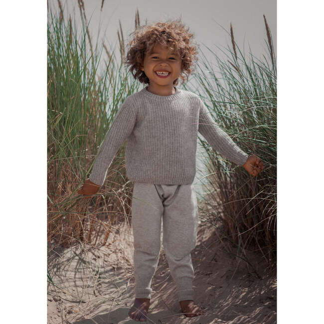 Fisherman Jumper, Grey - Sweaters - 5