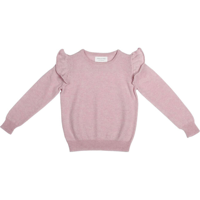 Frilled Jumper, Dusty Pink - Sweaters - 1