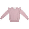 Frilled Jumper, Dusty Pink - Sweaters - 1 - thumbnail