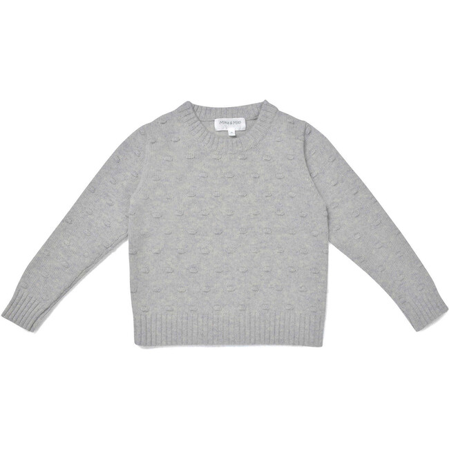 Bobble Jumper, Grey - Sweaters - 1