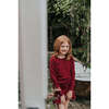 Collared Jumper, Berry Red - Sweaters - 3