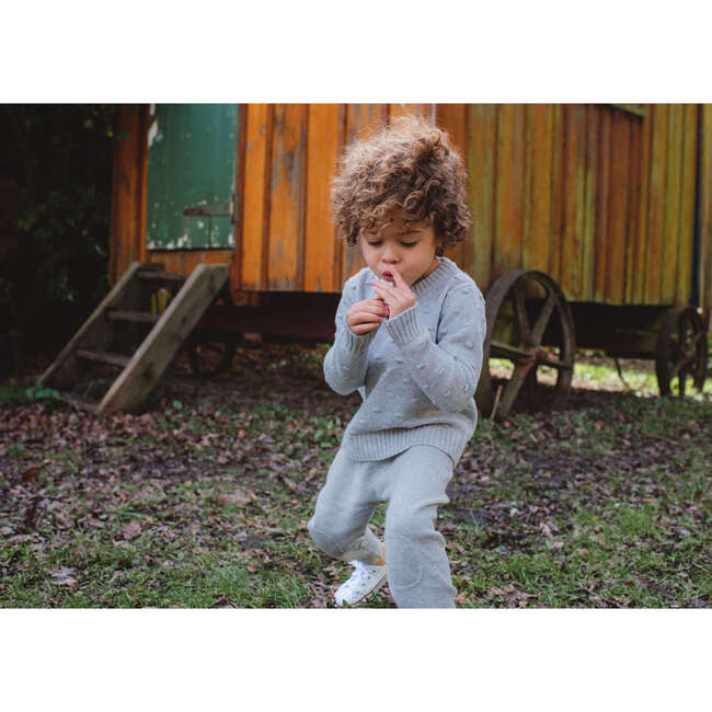 Bobble Jumper, Grey - Sweaters - 3