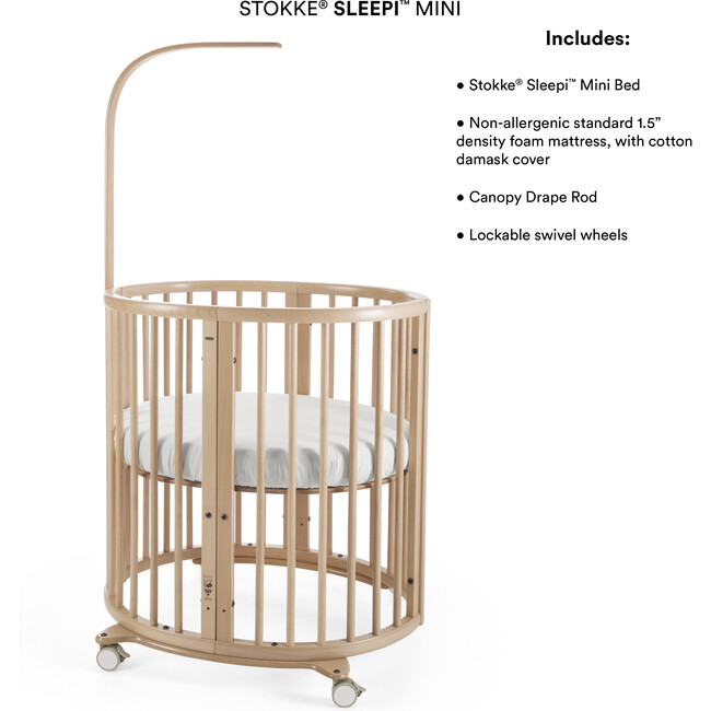 Sleepi™ Mini, Hazy Grey - Cribs - 3