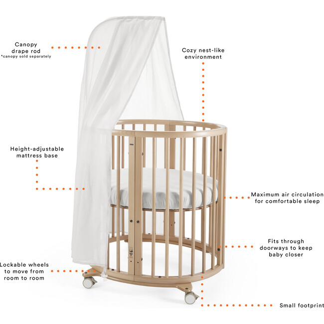 Sleepi™ Mini, Hazy Grey - Cribs - 4